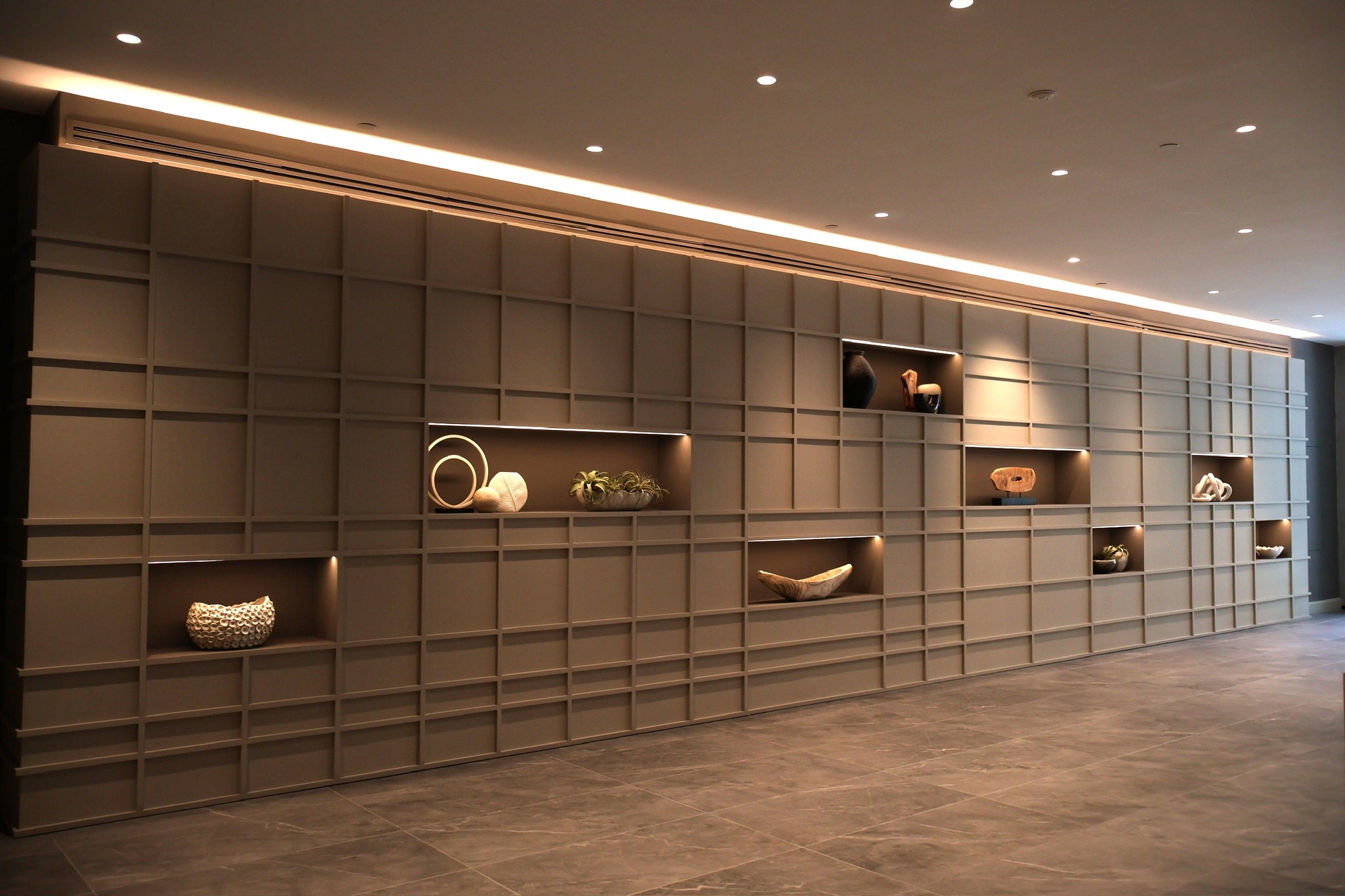 bespoke millwork at 4 Columbus Circle